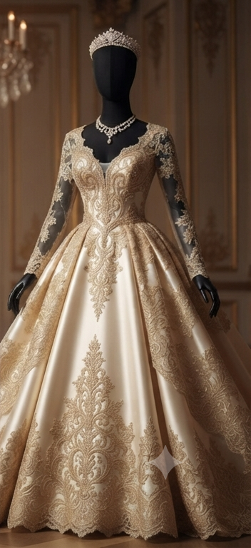 The Regal Velvet & Satin Gown Collection